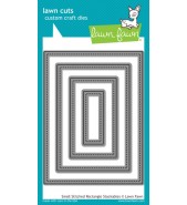 Lawn Fawn STITCHED RECTANGLE SMALL stackables dies cuts